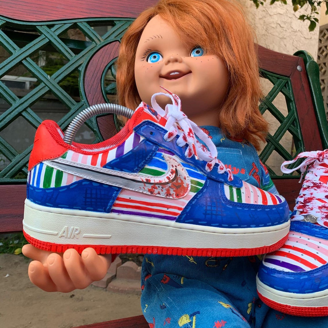 Chucky Air Force 1 Custom Sneakers Athletic Shoes Man Shoe Etsy