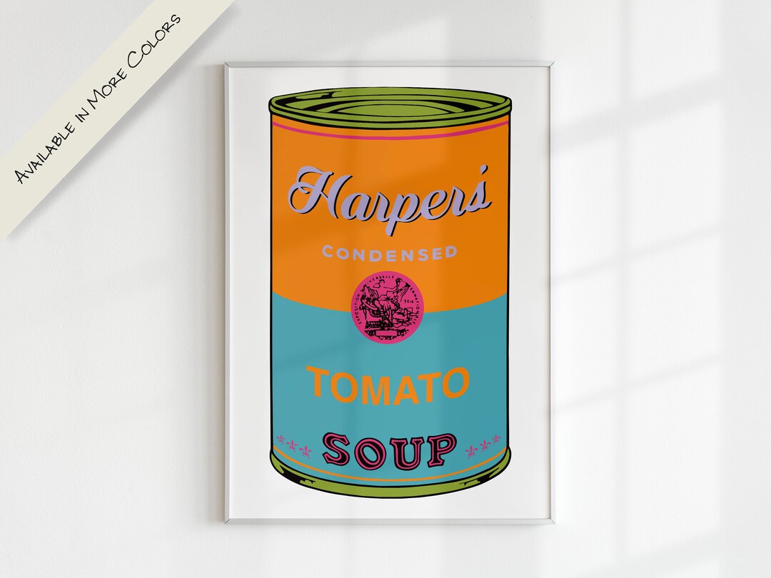 Personalized Warhol Soup Can Print: Custom Pop Art (digital Art) - Etsy
