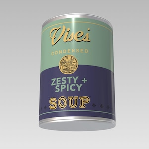 Warhol-Inspired Custom Soup Can Labels | Customizable Vintage Campbell’s Printable | Personalized Party Event Birthday Retro Tin Can Wraps