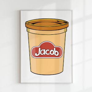 WARHOL x PLAY-DOH com nome personalizado letra personalizada arte digital | Sala de jogos infantil para berçário de massa colorida moderna com gráfico Montessori para impressão