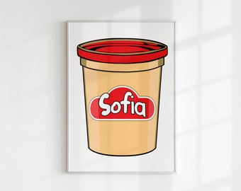 Personalized Warhol Play-Doh Name Print | Colorful Kids Room Decor (Digital File)