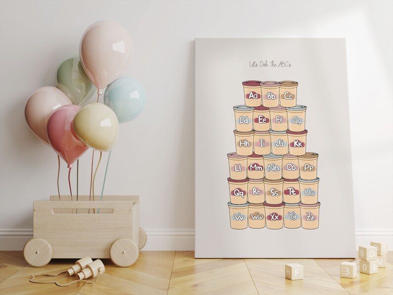 PLAY-DOH Alphabet Pink Pastels Rainbow ABC Digital Art | Educational ...