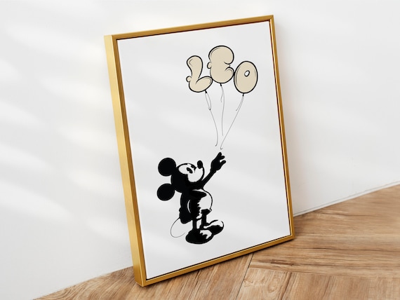 BANKSY X MICKEY PERSONALIZED Balloon Name Custom Letter Digital