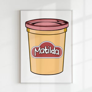WARHOL x PLAY-DOH Nome Personalizado Letras Personalizadas Arte Digital | Gráfico Montessori Imprimível Moderno Colorido Massa de Massinha para Berçário Infantil