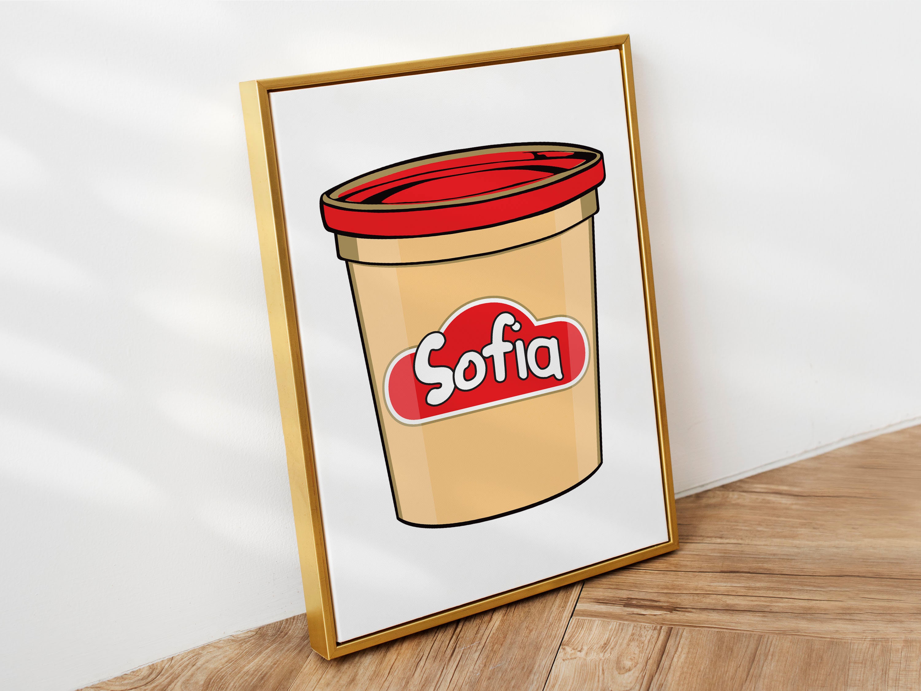DIGITAL DOWNLOAD Personalized Modeling Clay Kids Art Print Custom