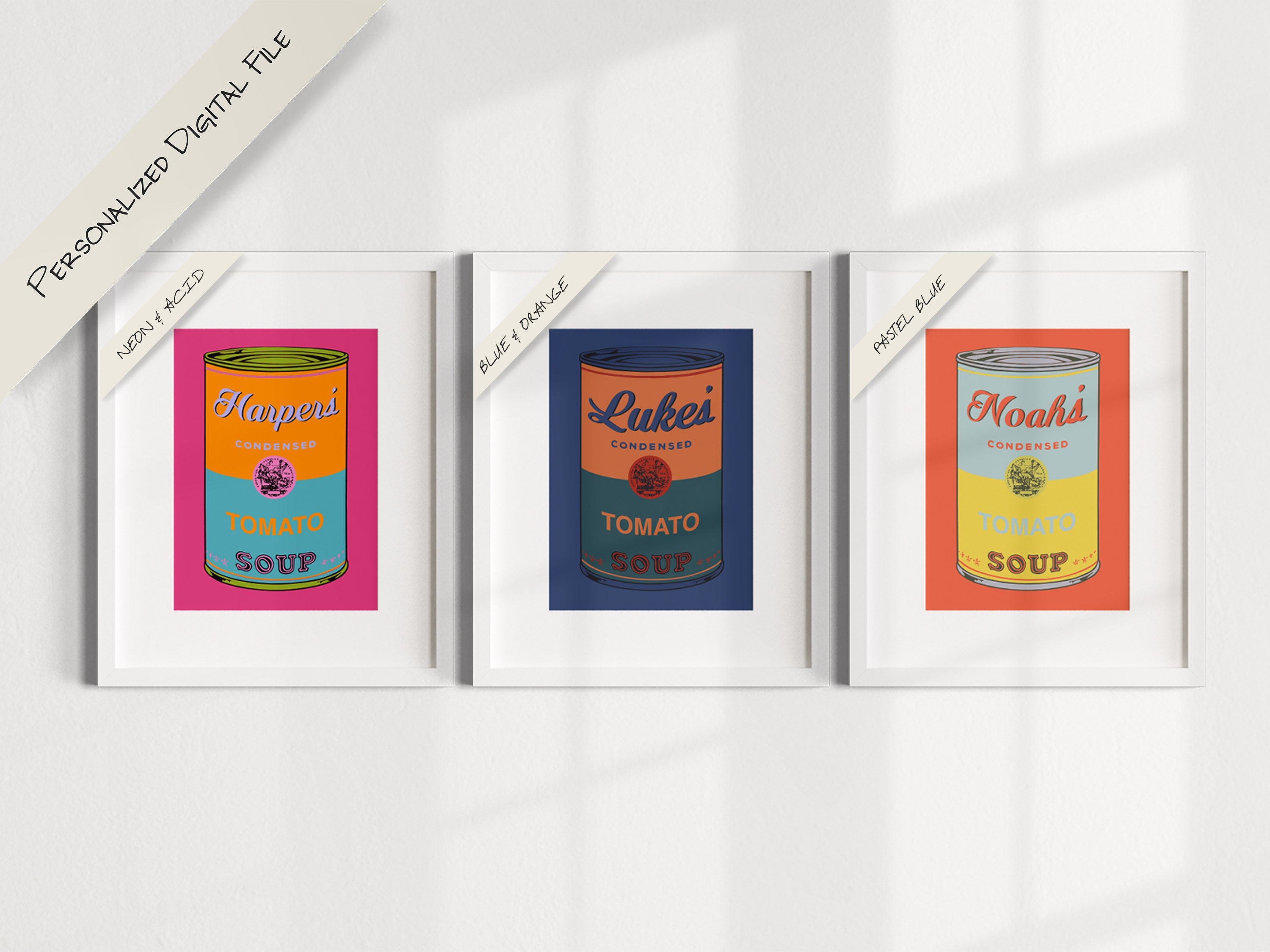 Personalized Warhol Soup Can Print: Custom Pop Art Decor (digital File ...