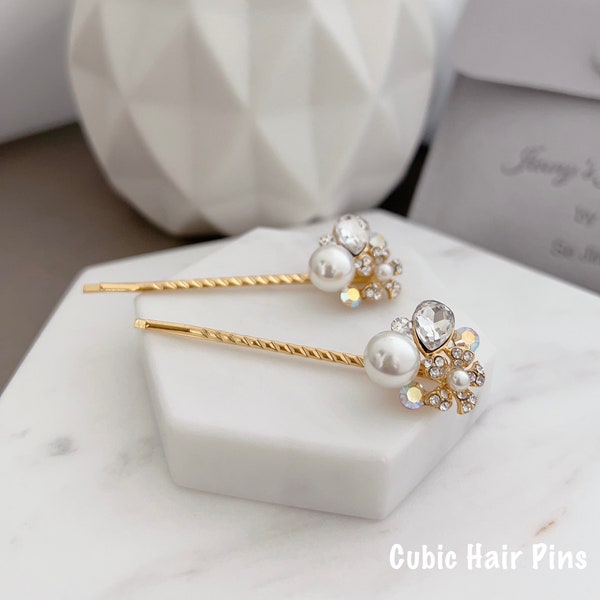 Wedding Hair Pins/ Mother of Pearl Hair Pins/ Hair Accessories
