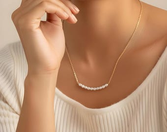 Freshwater Pearl Bar Necklace