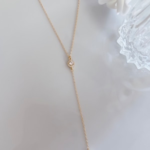 Pearl Lariat Necklace & Earring Set – Gold Bridal Jewelry image 5