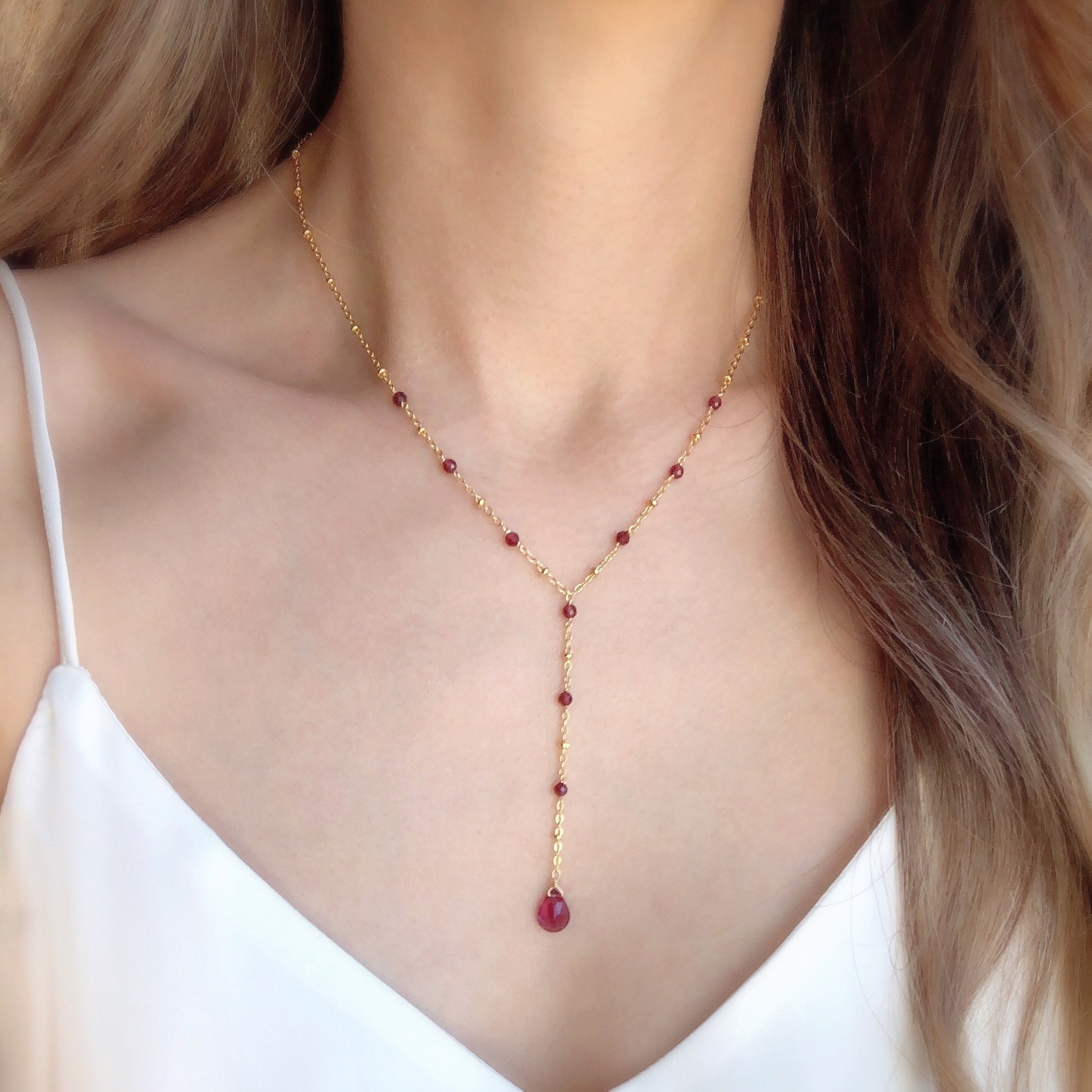 Y Necklace/ Natural Necklace/ Special Gift for Etsy