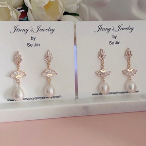 Art deco wedding Earrings/ Bridal Earrings/ Wedding Earrings/ Statement Earrings