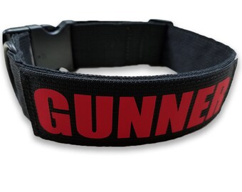 military dog collars with name