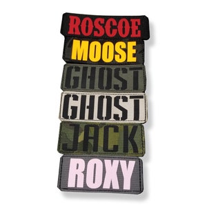Custom 2&quot; Patches with Hook Material for Harness or Collars