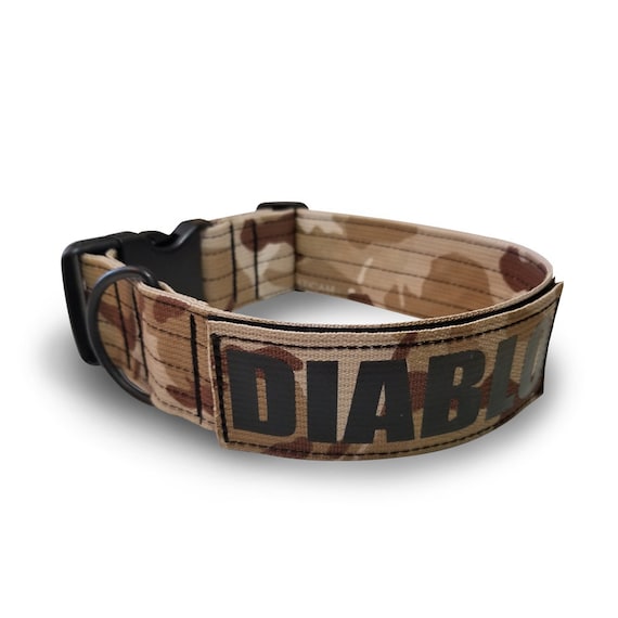 military dog collar with handle