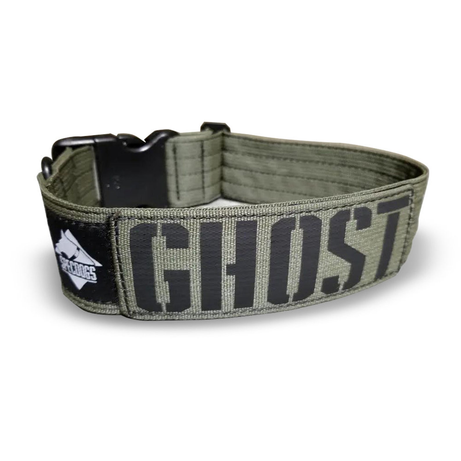 Tactical Dog Collar Solid Army Green 2 with Militia Etsy