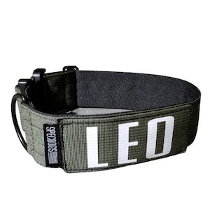 Tactical 2" Dog Collar Army  with Sicario edition Removable and Changeable Patch