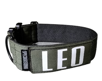 Tactical 2" Dog Collar Army  with Sicario edition Removable and Changeable Patch