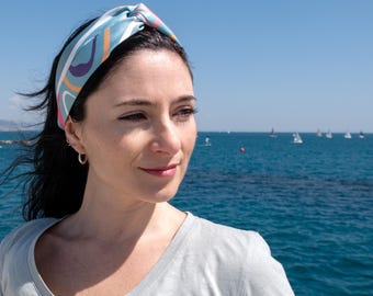 Turbans and headbands women, comfortable silky satin headwraps, hair bands for women boho, luxe gifts, Twisted Loop Headband for Adults