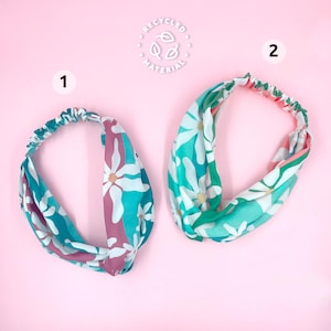 Twist Knot Headband: Eco-Friendly Recycled Fabric Turban