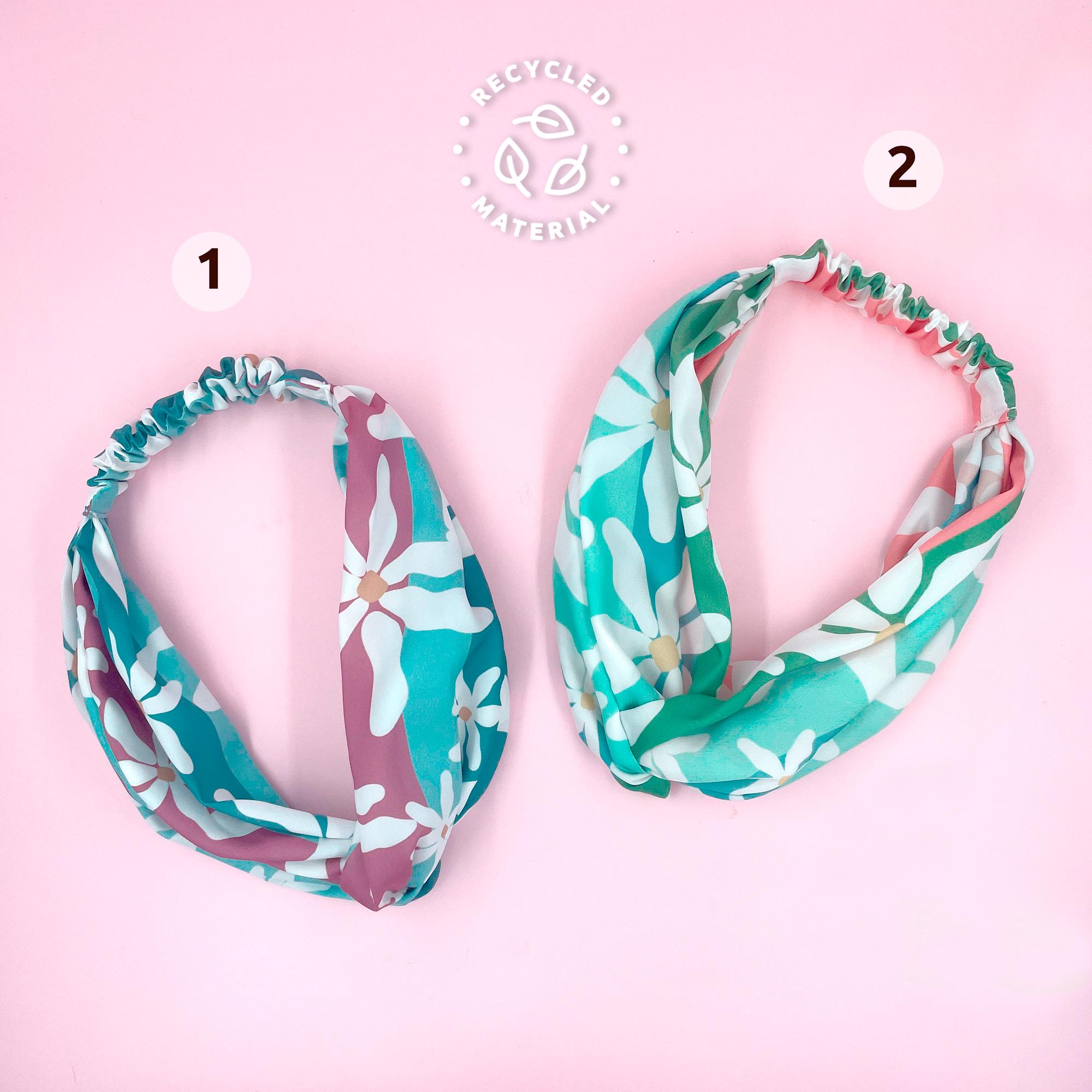 Patterned headband, wide head bands for women,  twist knot women turban hairband, Eco-friendly hair accessories, printed turban