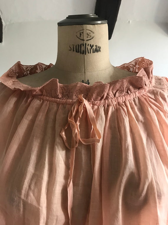 Vintage BIBA 1960's Gypsy Style Cotton Smock Top