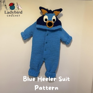Crochet Blue Heeler Outfit Pattern Baby/Toddler – Winter Suit (Instant Download)
