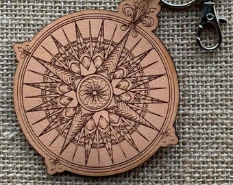 Explorer Leather Keychain