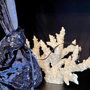 Velvet Beaded Japanese Knot Bag