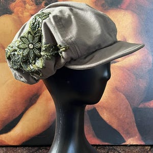 Beaded  Baker Boy/Newsboy Hat