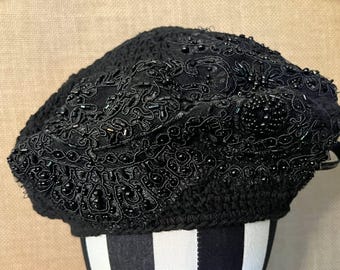 Beaded Crochet Beret