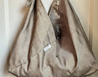 Painted Linen Japanese Azuma Bag - Etsy