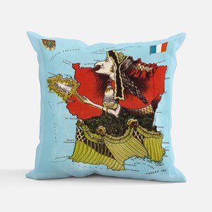 France Caricature Map Collection