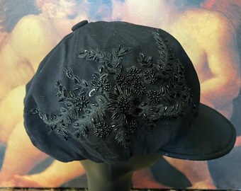 Beaded Baker Boy/Newsboy Hat
