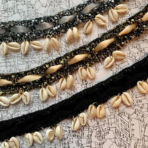 Silver/Gold Caribbean Cowrie Shell Choker