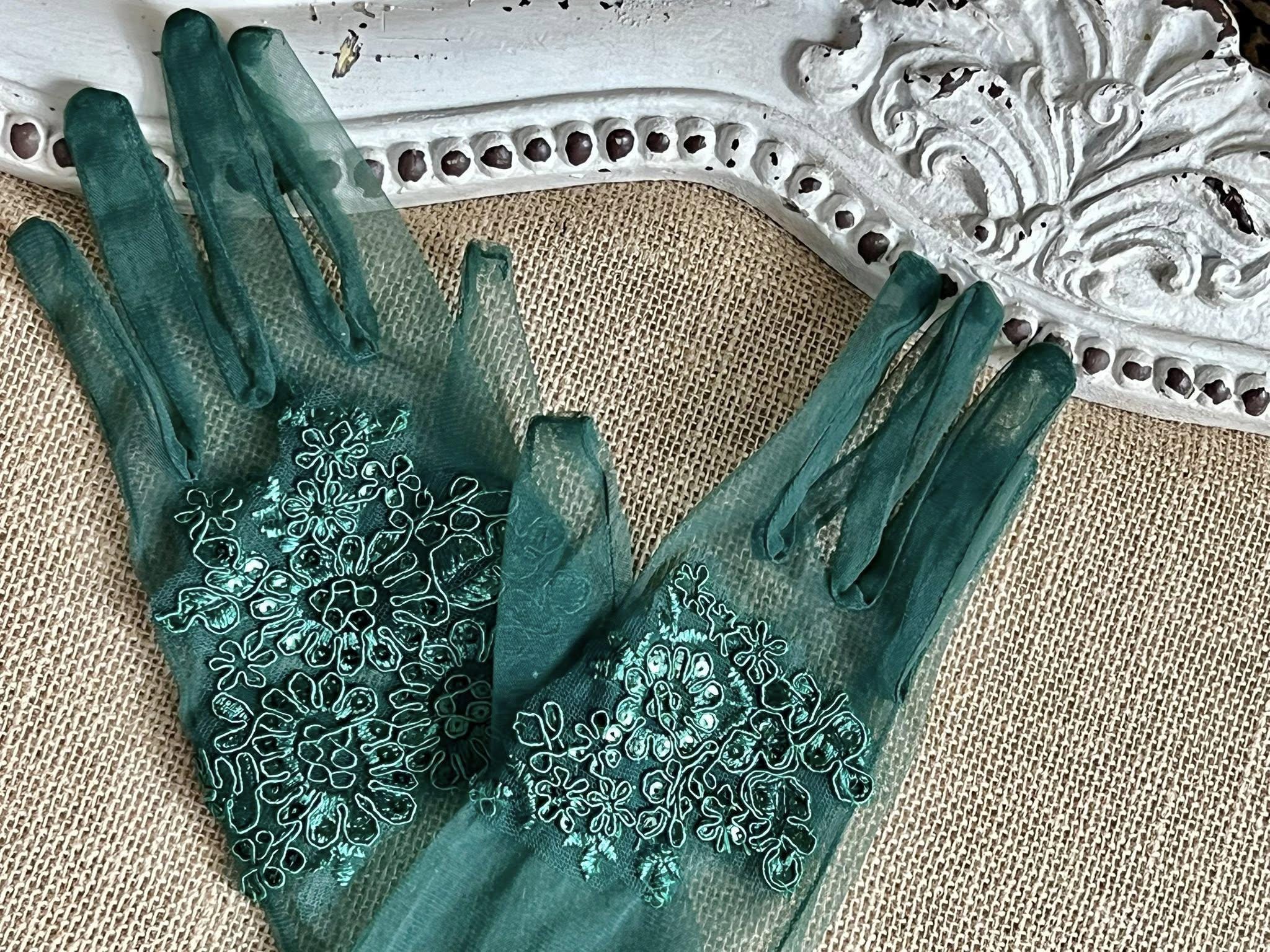 green emerald velvet dress Greatlookz Ambers Very Long Satin Gloves, Emerald Green at Amazon Women's  Clothing store main image 0