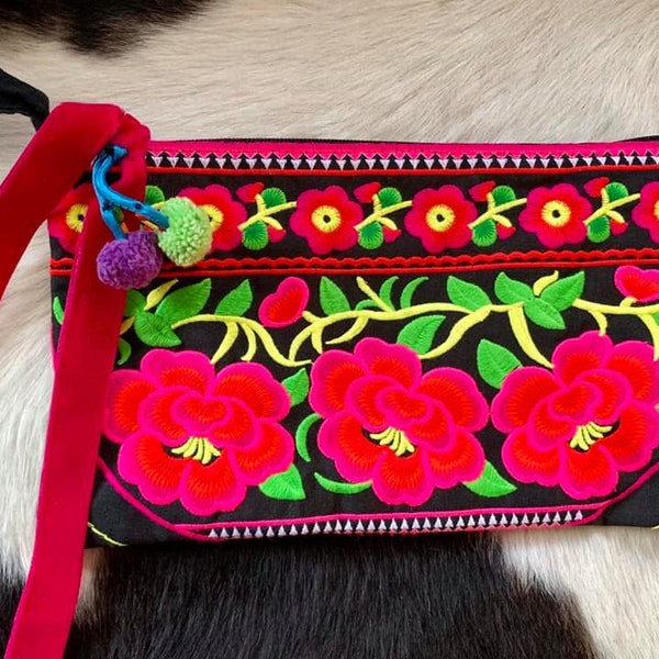 GORG Hmong Hand Embroidered Clutch/Wristlet