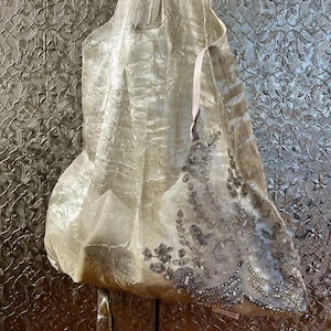 Beaded Organza Tank Top Bag