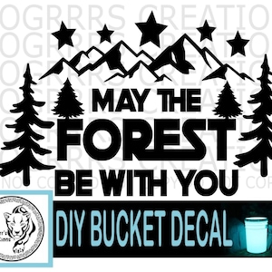 Camping Bucket | Decal only | Camp Bucket | Camp | Camp Decal | Bucket decal | Make your own camping bucket with this decal!