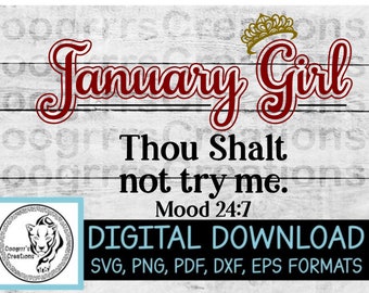 Download January Birthday Svg Etsy