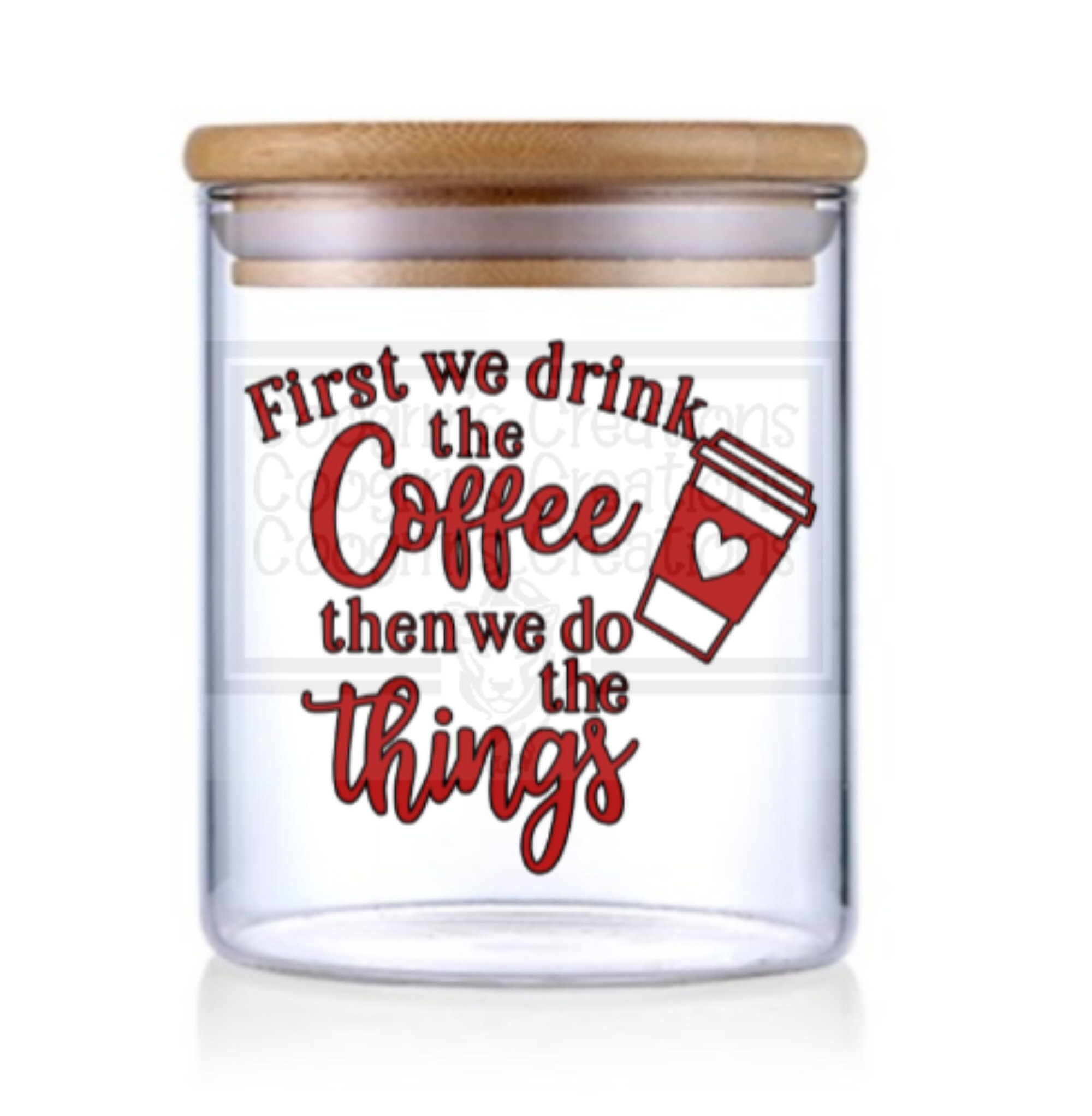 Coffee Canister Decal Canister Decal Kitchen Decal Coffee Etsy