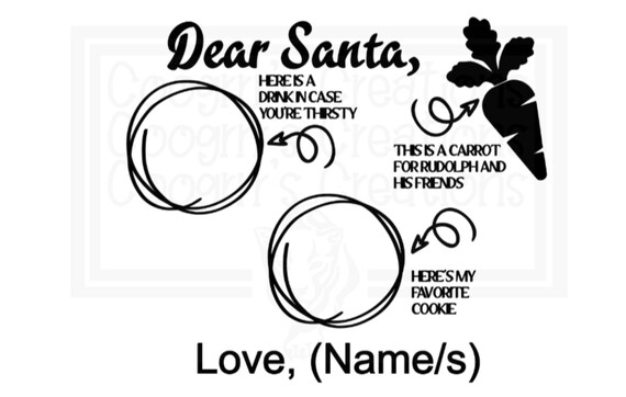 Download Dear Santa Cookie Tray Dear Santa Svg Santa Cookie Png Etsy