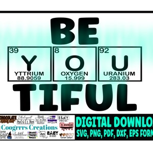 Be You Tiful SVG, Beautiful SVG, Cutting Machine Ready, Descarga digital