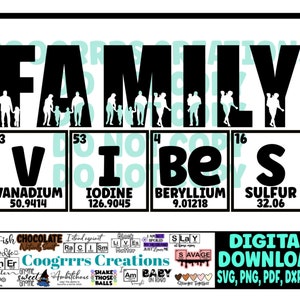 FAMILY SVG, Family Vibes SVG, Vibes svg, Cutting Machine Ready, Digital Download