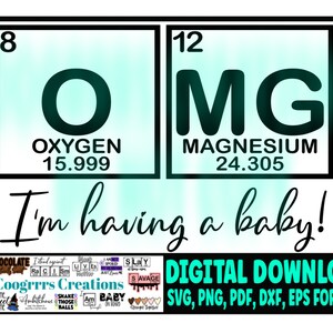 PREGNANCY ANNOUNCEMENT SVG, Cutting Machine Ready, Digital Download