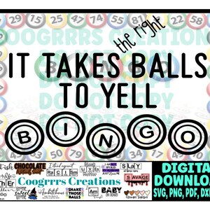 BINGO SVG, Schneidemaschine bereit, Digitaler Download