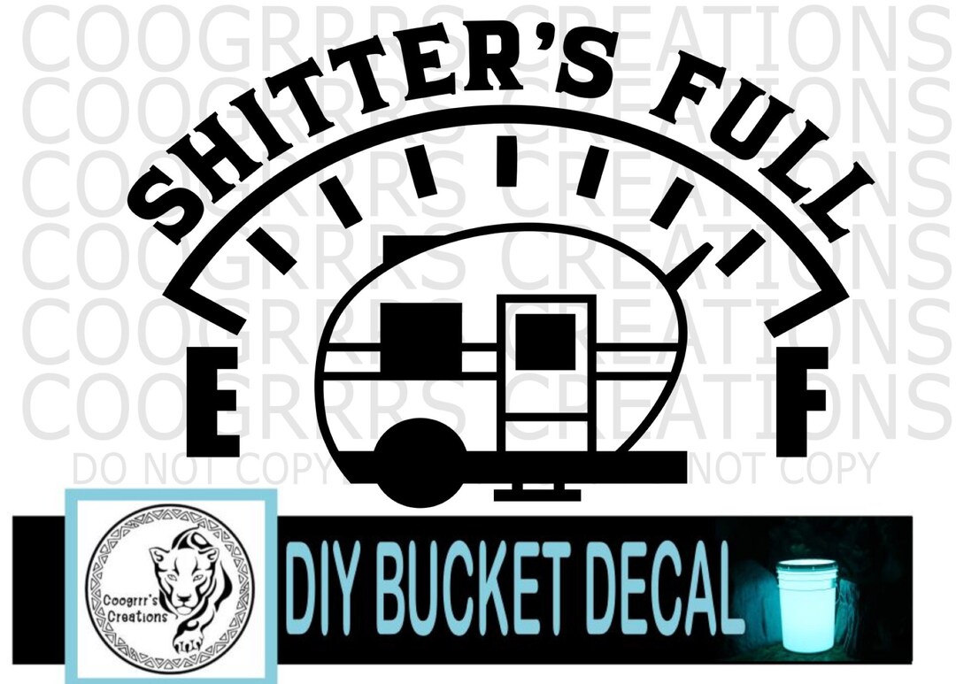 Camping Bucket DECAL DIY Make Your Own Camping Bucket Etsy