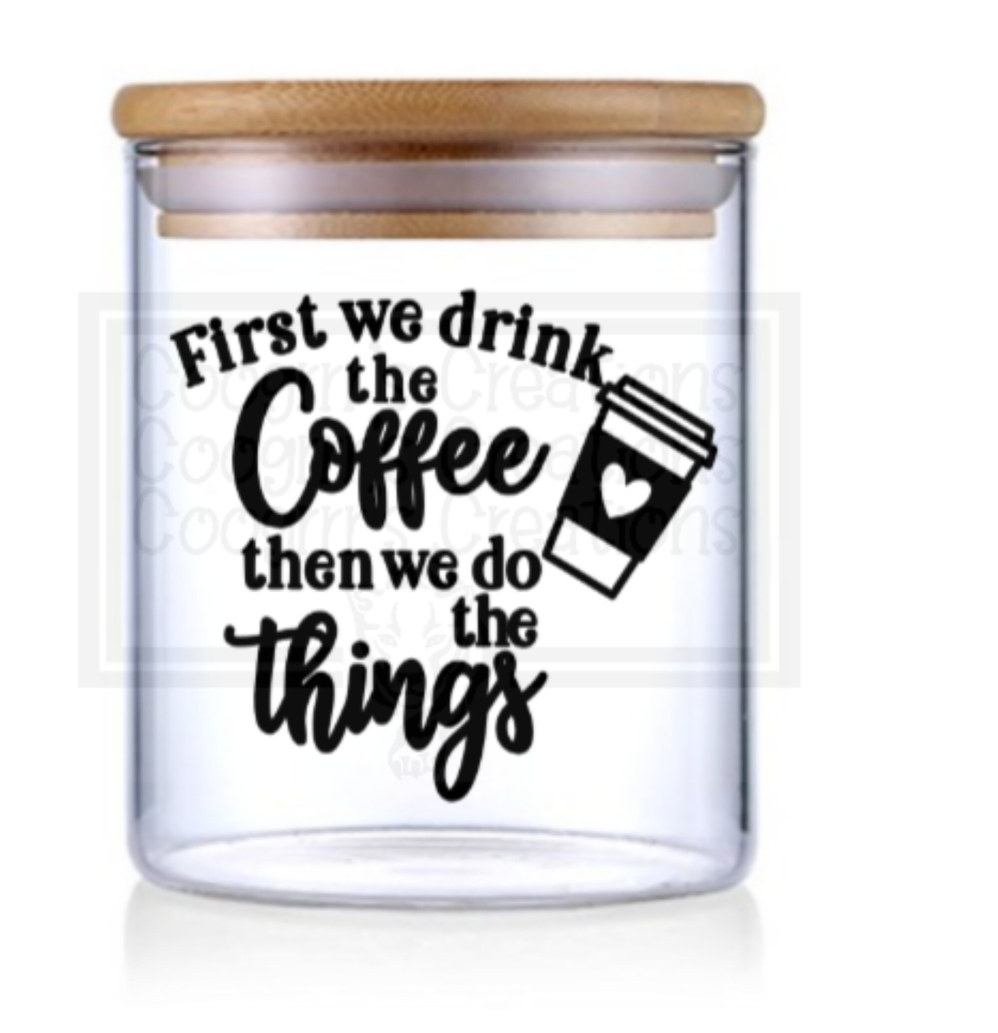 Coffee Canister Decal Canister Decal Kitchen Decal Coffee Etsy