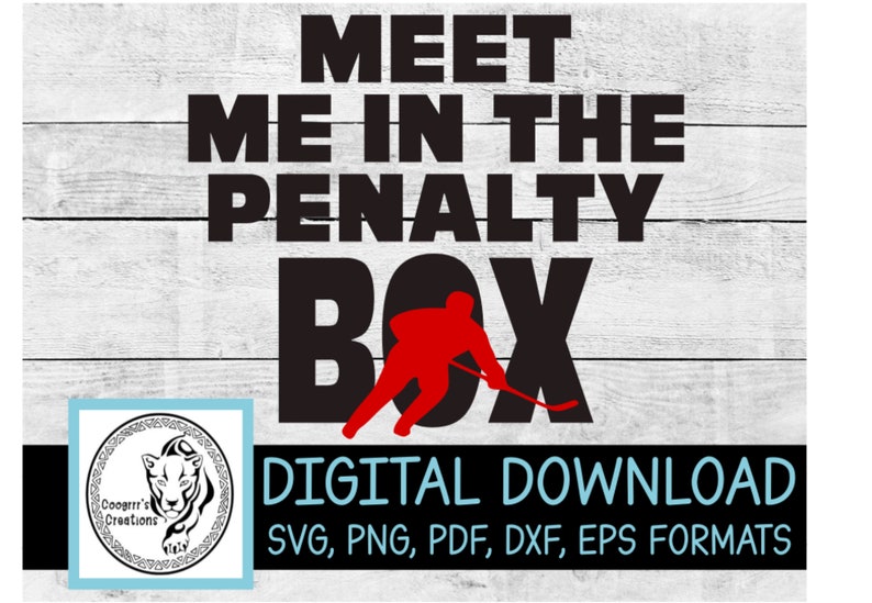 Download Meet me in the penalty box svg Hockey svg Hockey Player | Etsy