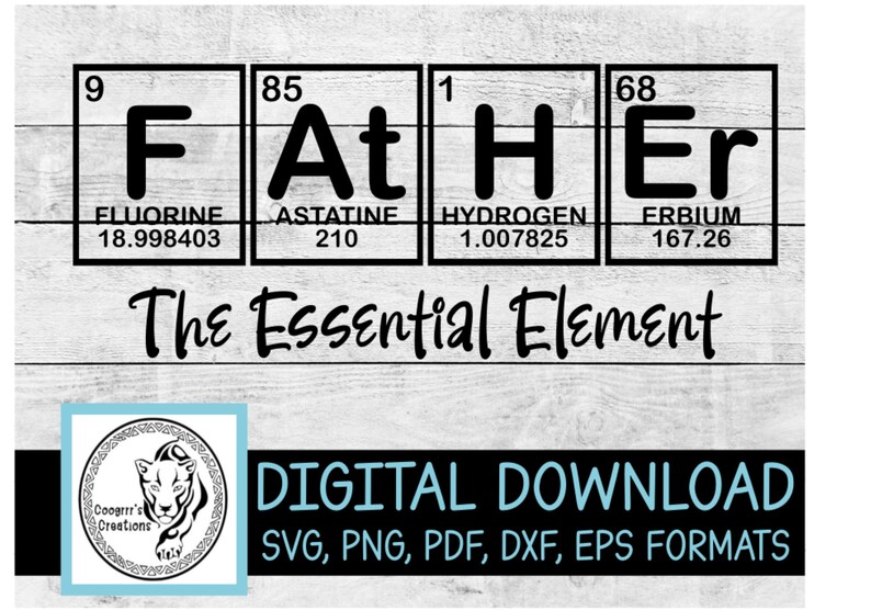 Download Father Svg Father S Day Periodic Table Svg Digital Download Cutting Machine Ready Father The Essential Element Clip Art Art Collectibles Delage Com Br