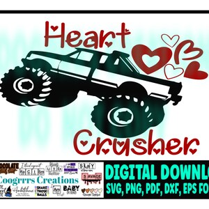 Heart Crusher svg | Boy Valentine | Boys Valentines Day | Valentine for a Boy | Boy svg | Valentine svg | Love svg | Valentines Day